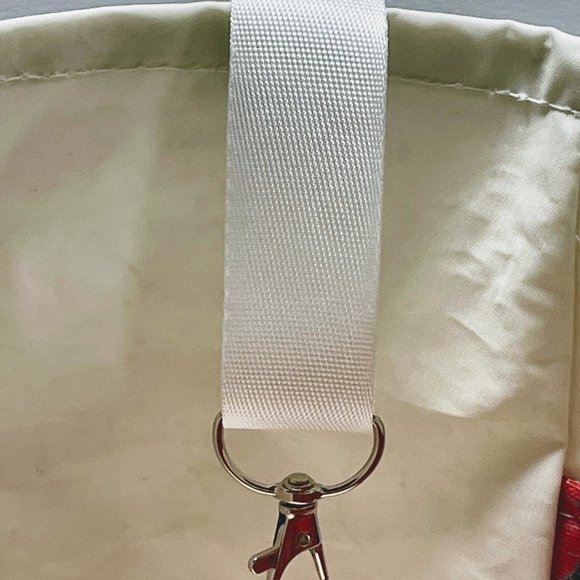 Recycled Sail Cloth Red Poppy Womens Shoulder Tote Bag Handmade - Picture 5 of 7